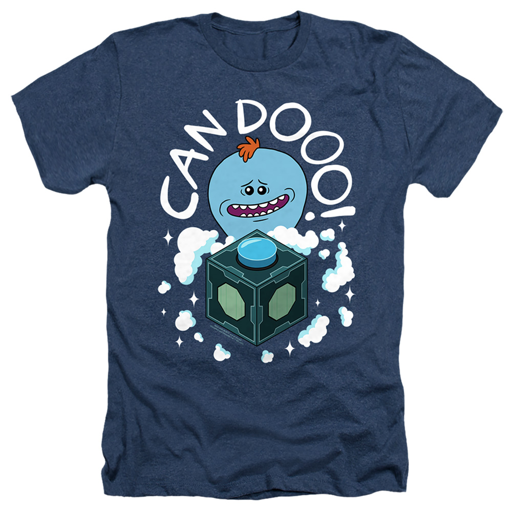 Rick & Morty Can Do-Adult Heather T-Shirt, Navy - Medium