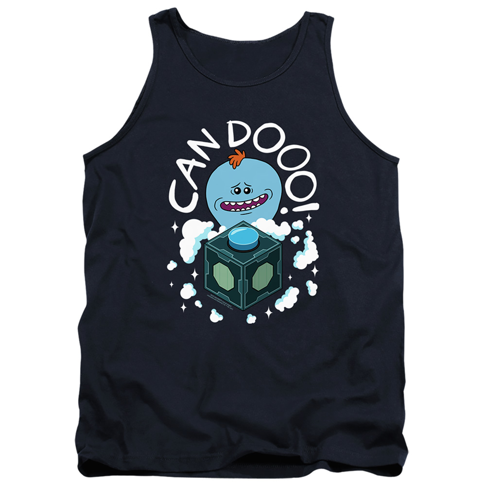 Rick & Morty Can Do-Adult Tank Top, Navy - Medium