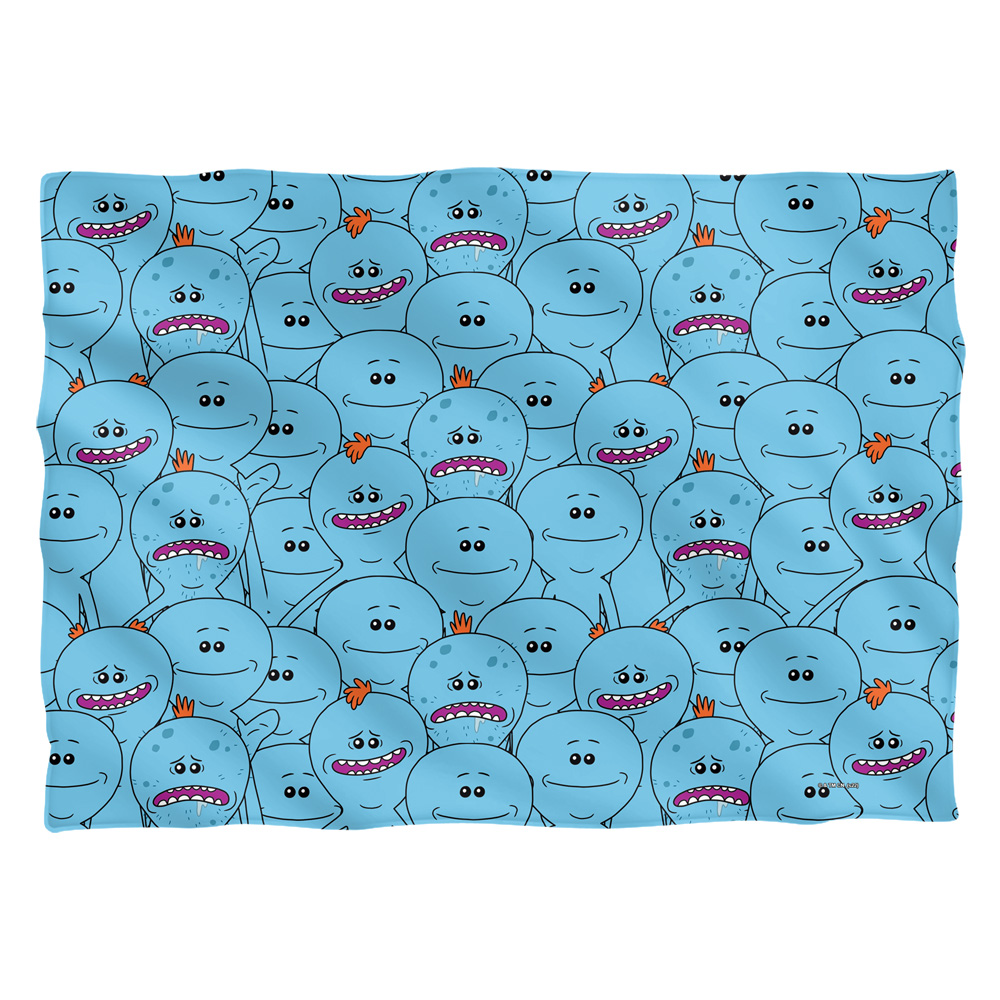 CN1796-PLO1-20x28 Rick & Morty Meeseeks Crowd-Pillow Case, White - 20 x 28 in.