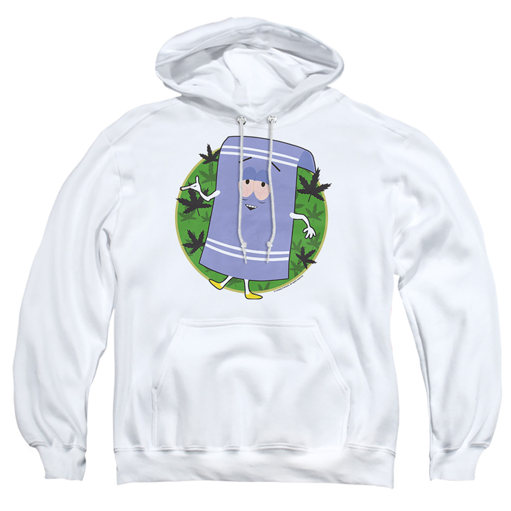South Park & Towelie-Adult Pull-Over Hoodie, White - Extra Large