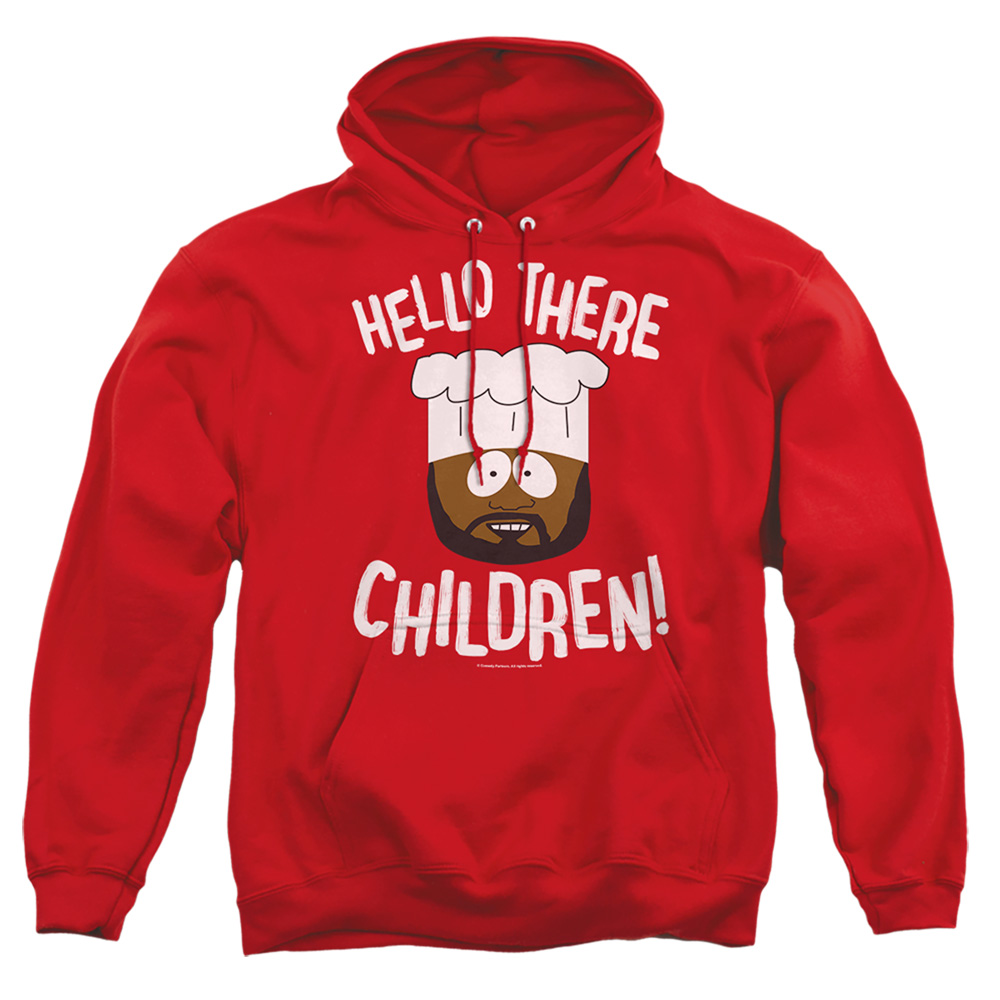 South Park & Hello There Children-Adult Pull-Over Hoodie, Red - Medium