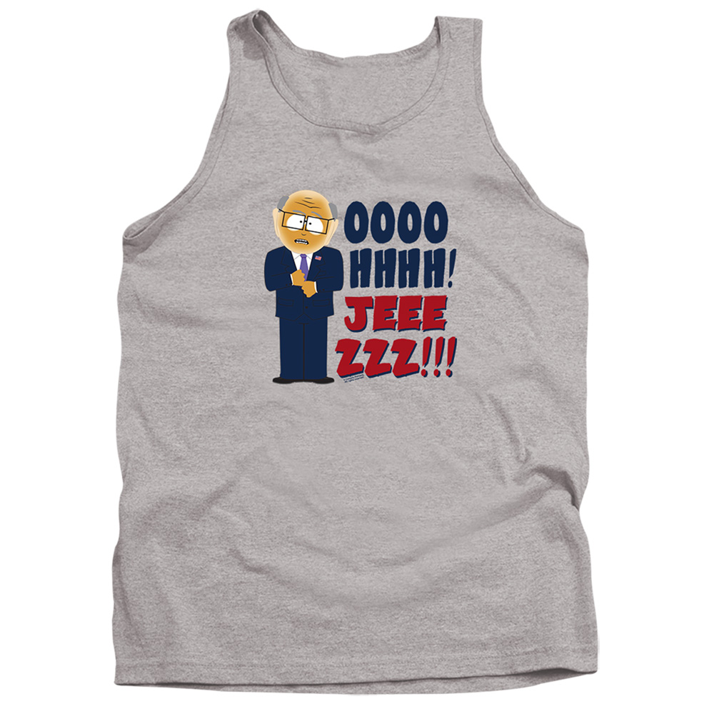 South Park & Oh Jeez-Adult Tank Top, Athletic Heather - Medium