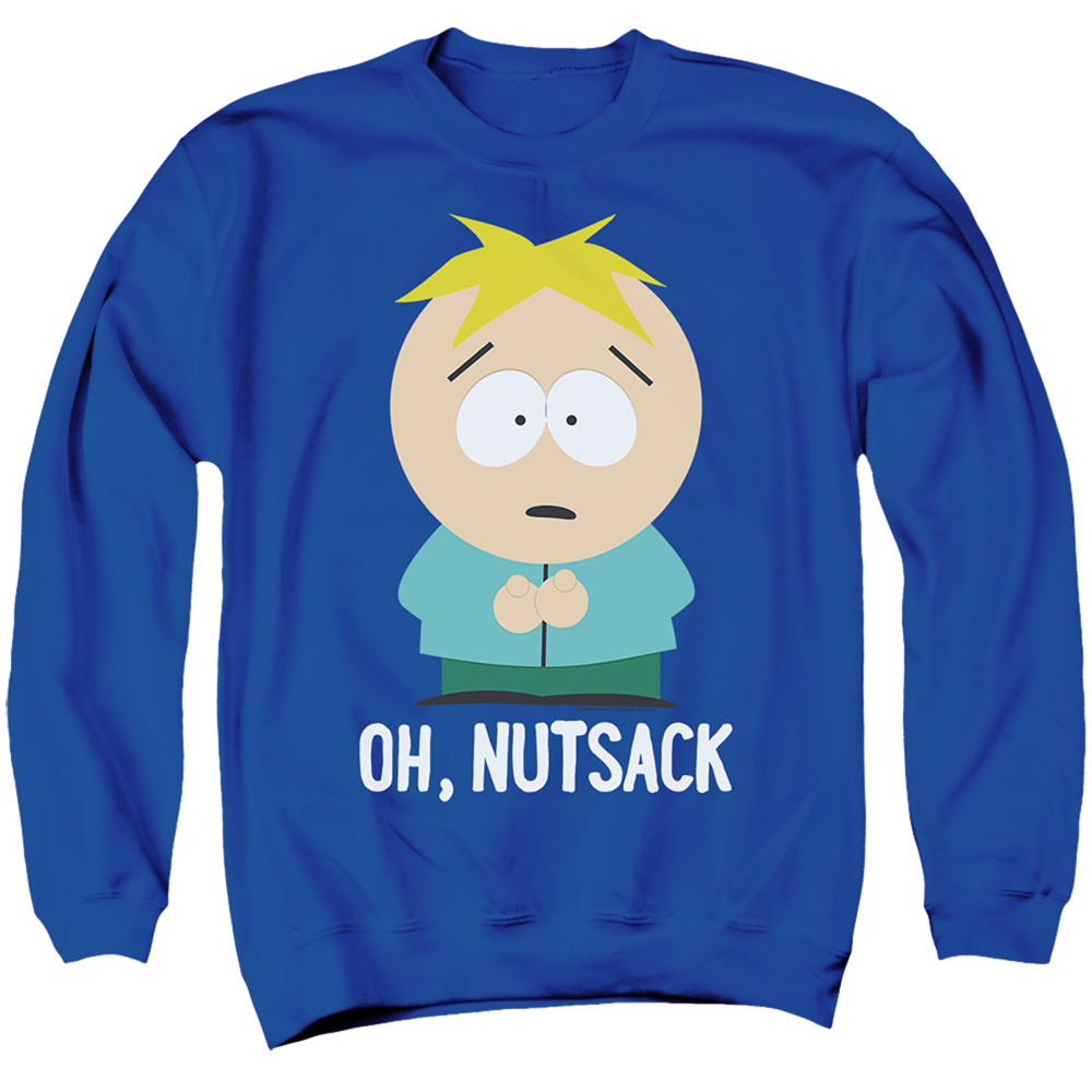 South Park & Oh Nutsack-Adult Crewneck Sweatshirt, Royal Blue - Medium