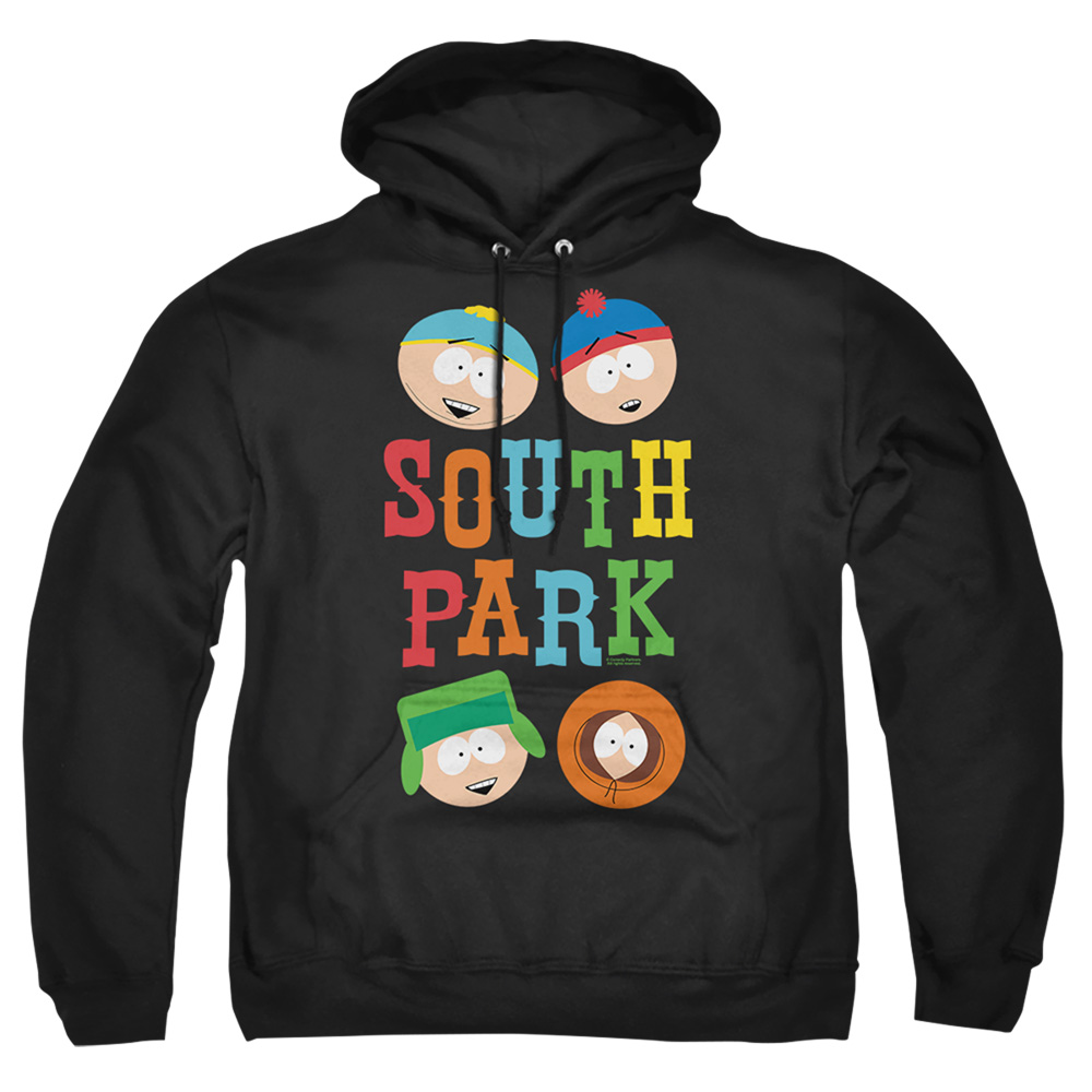 South Park & Best Buds-Adult Pull-Over Hoodie, Black - 3X