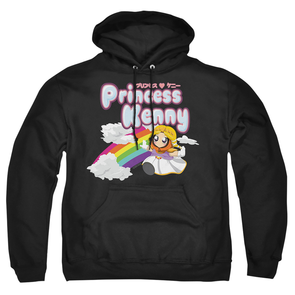 STHPK133-AFTH-7 South Park & Princess Kenny-Adult Pull-Over Hoodie, Black - 4X -  Trevco