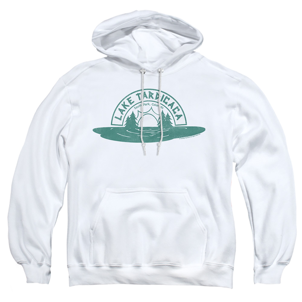 South Park & Camp Counselor-Adult Pull-Over Hoodie, White - Medium
