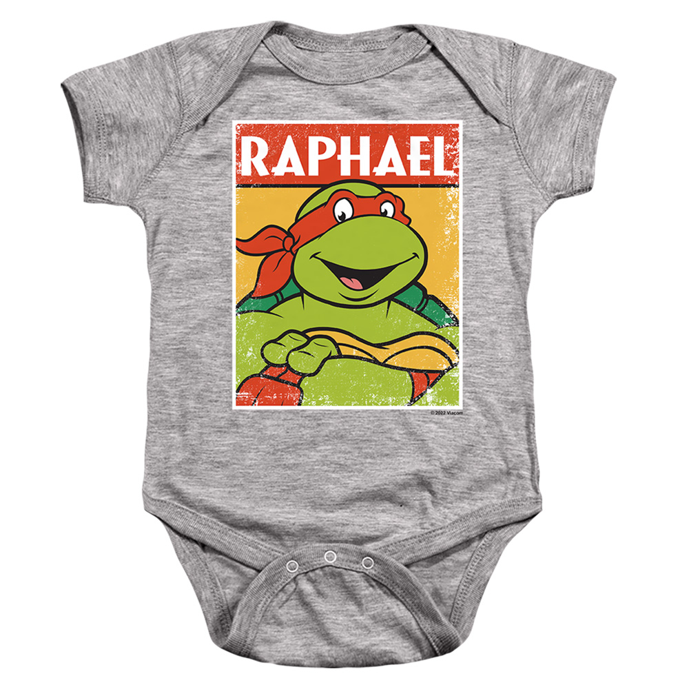 TMNT & TMNT Raph-Infant Snapsuit, Athletic Heather - Small - 6 Month