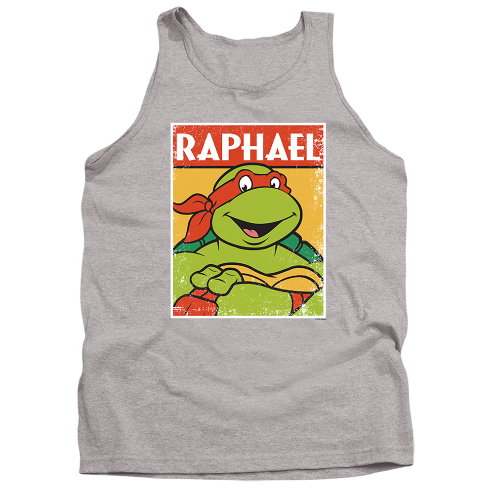 TMNT & TMNT Raph-Adult Tank Top, Athletic Heather - Small
