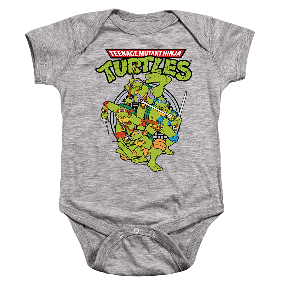 TMNT & TMNT Group-Infant Snapsuit, Athletic Heather - Medium - 12 Month