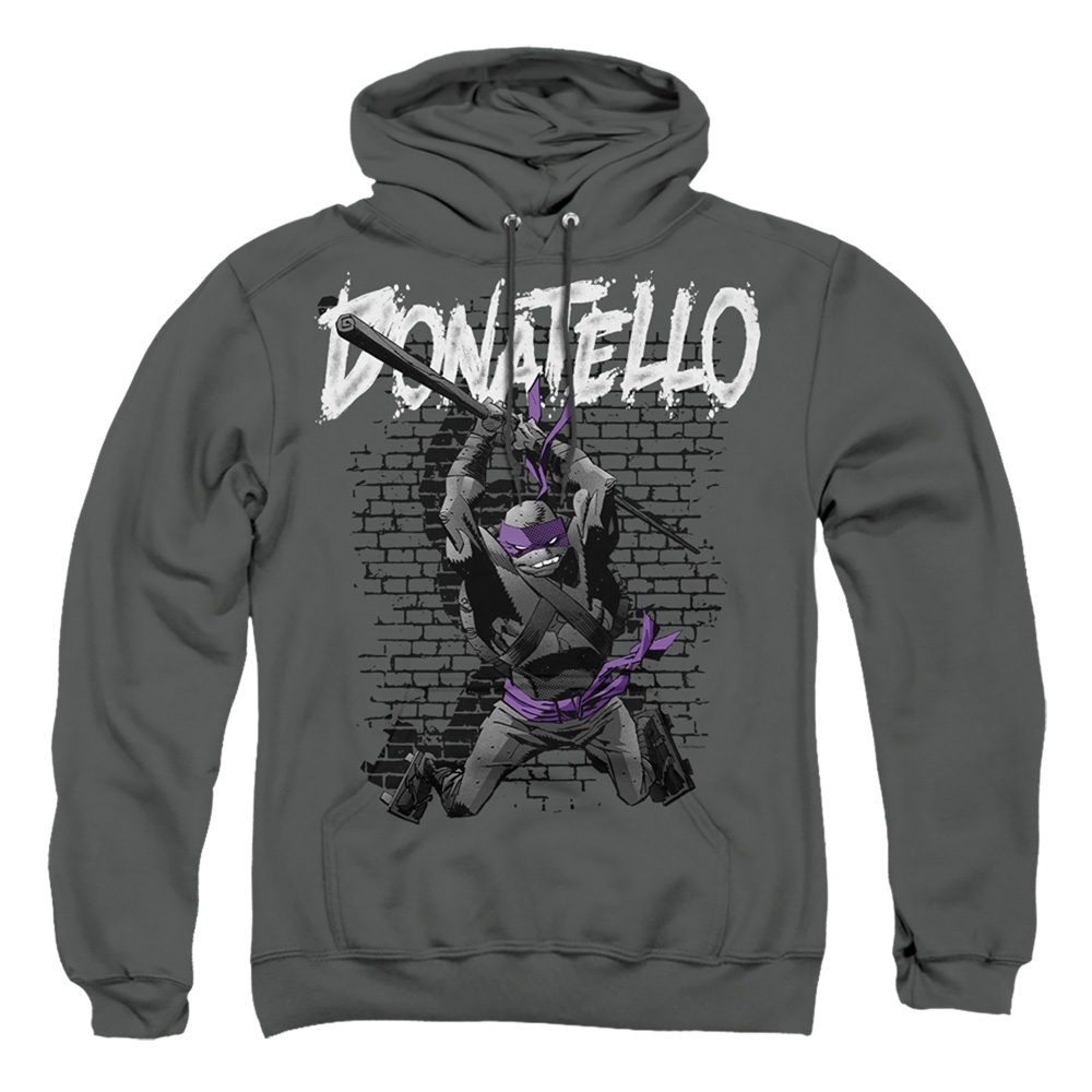 TMNT & TMNT Donatello-Adult Pull-Over Hoodie, Charcoal - Small