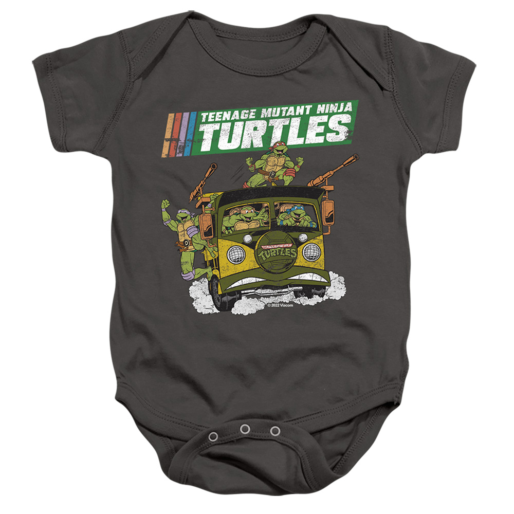 TMNT & TMNT Van-Infant Snapsuit, Charcoal - Small - 6 Month