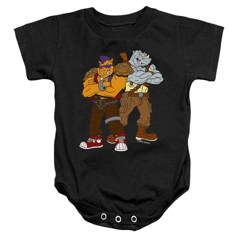 Teenage Mutant Ninja Turtles & Bebop & Rocksteady-Infant Snapsuit, Black - Medium - 12 Month