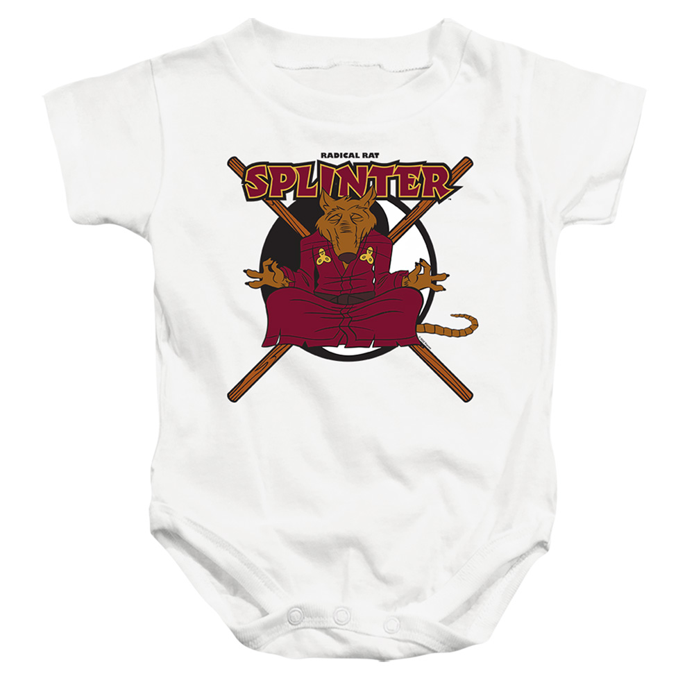 Teenage Mutant Ninja Turtles & Radical Rat Splinter-Infant Snapsuit, White - Medium - 12 Month