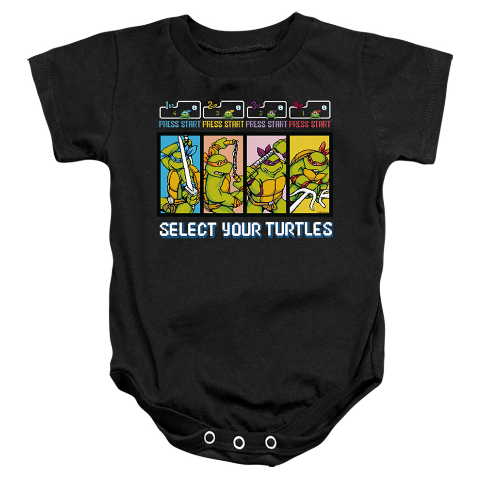 Teenage Mutant Ninja Turtles & Select Your Turtles-Infant Snapsuit, Black - Medium - 12 Month