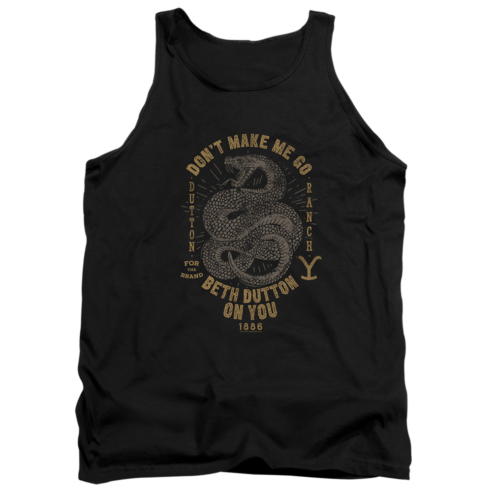 Yellowstone & Beth Dutton-Adult Tank Top, Black - Medium