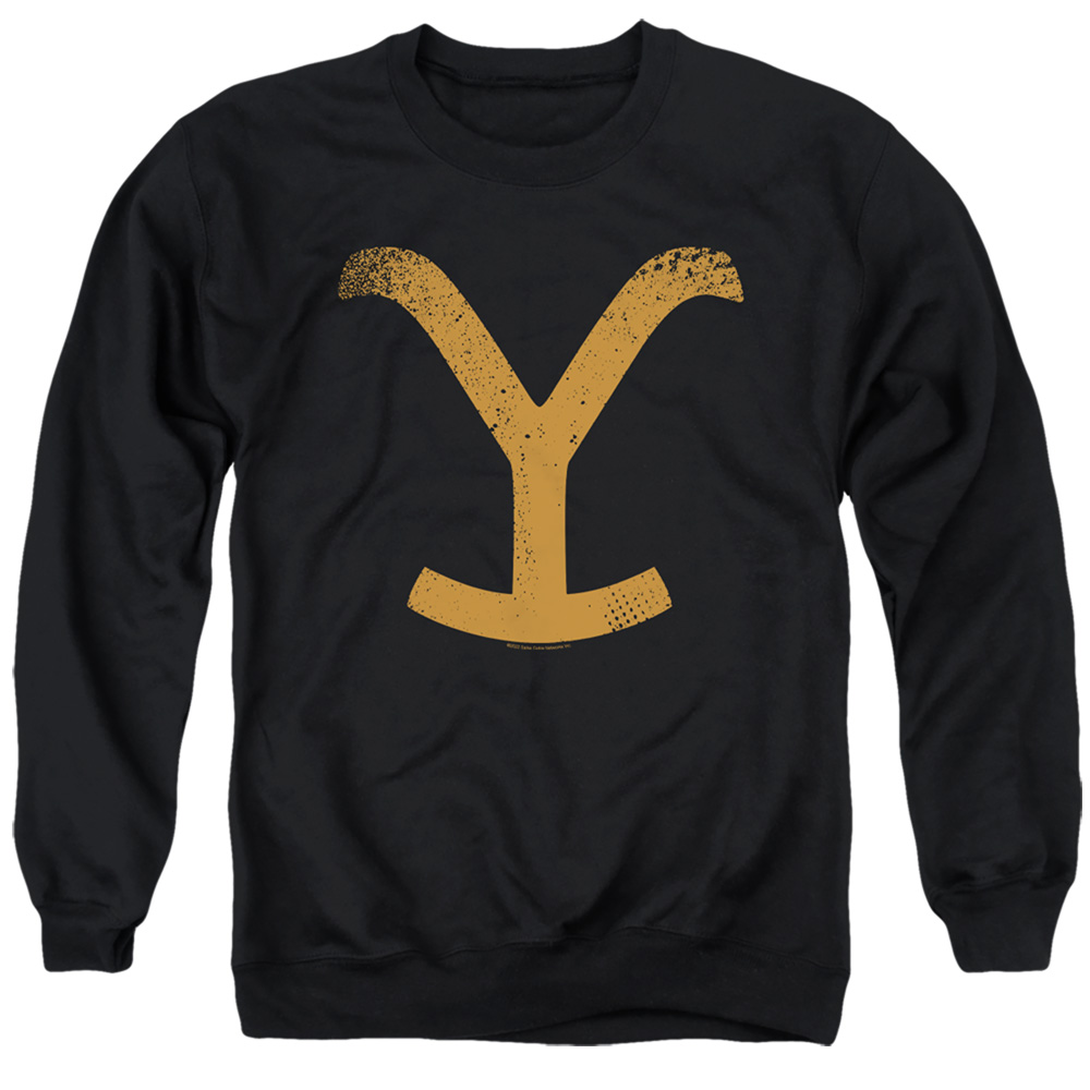 Yellowstone  Large BrandAdult Crewneck Sweatshirt44 Black  2X