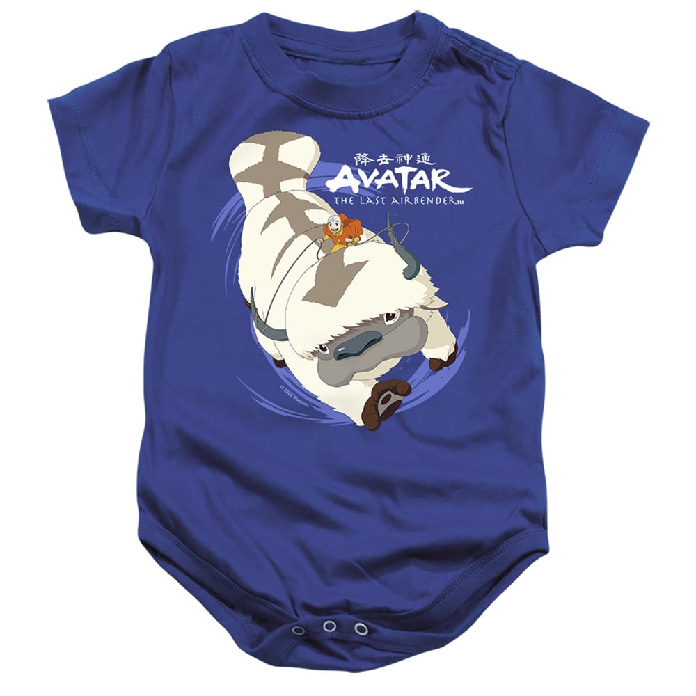 Avatar the Last Airbender & Appa In Flight-Infant Snapsuit, Royal Blue - Extra Large - 24 Month