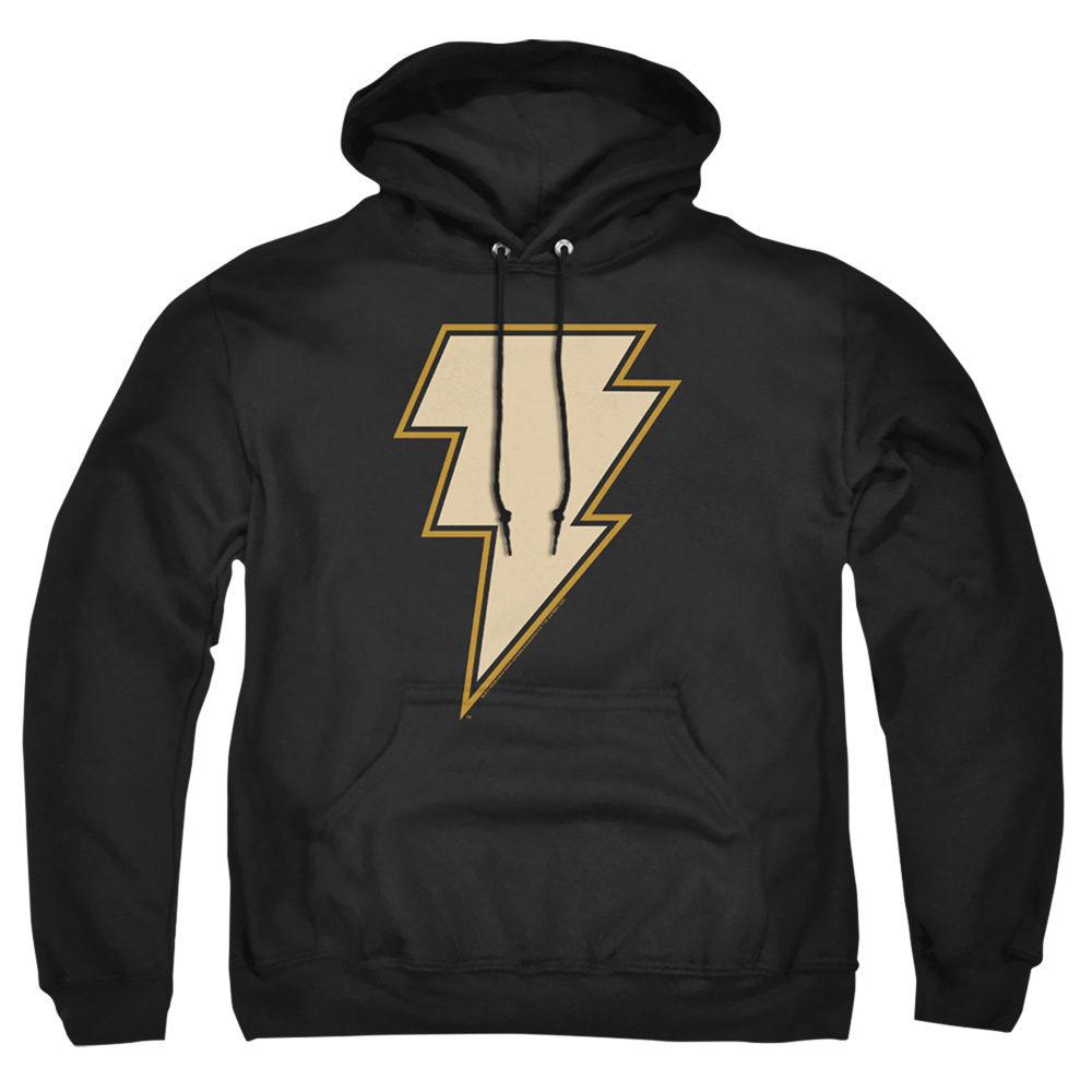 Black Adam Chest Emblem-Adult Pull-Over Hoodie, Black - Extra Large