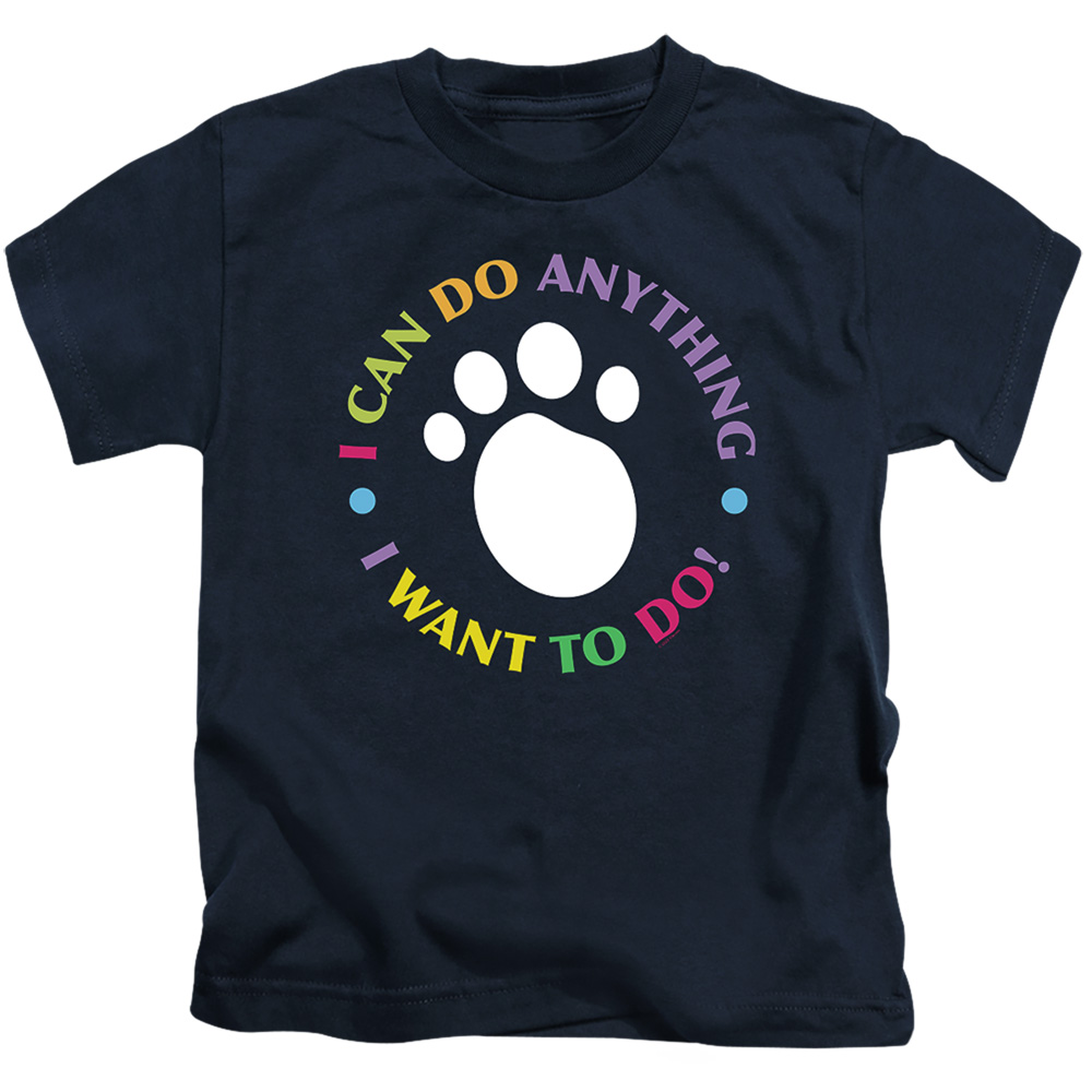 Blues Clues Classic & I Can Do Anything Short Sleeve Juvenile 18-1 T-Shirt, Navy - Medium 5-6