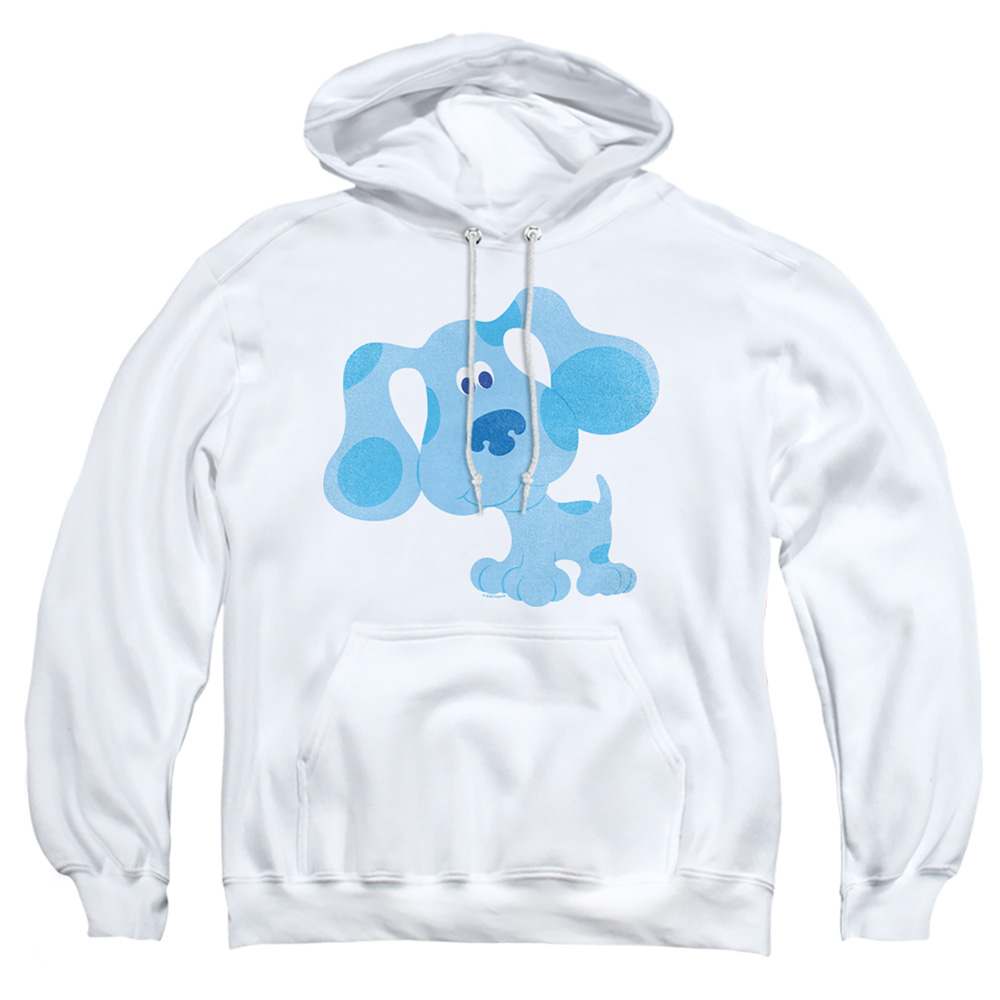 Blues Clues & Blue Hug-Adult Pull-Over Hoodie, White - Medium