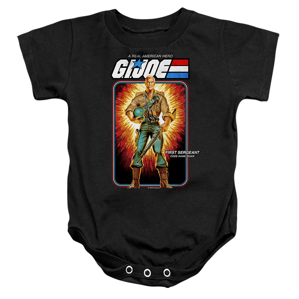 G.I. Joe & Duke Card-Infant Snapsuit, Black - Medium - 12 Month