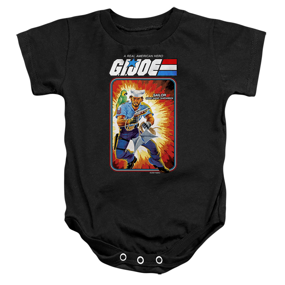 G.I. Joe & Shipwreck Card-Infant Snapsuit, Black - Extra Large - 24 Month