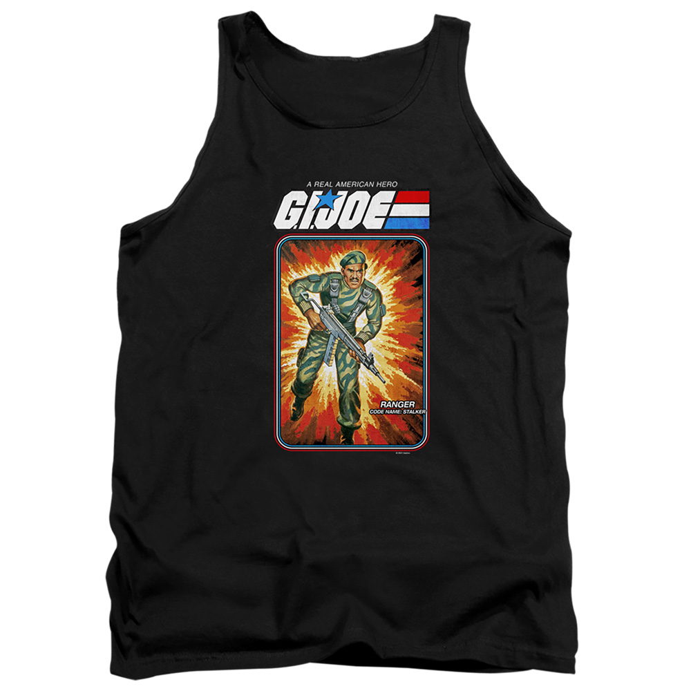 G.I. Joe & Stalker Card-Adult Tank Top, Black - Medium
