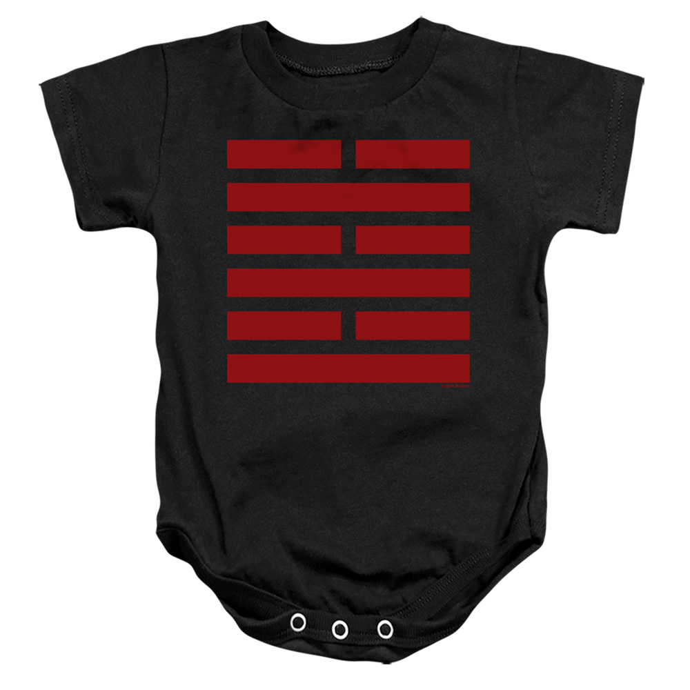G.I. Joe & Snake Eyes Symbol-Infant Snapsuit, Black - Medium - 12 Month