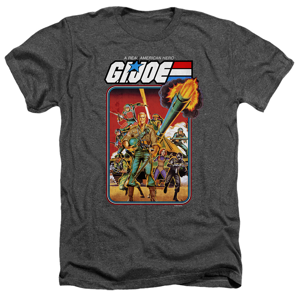 G.I. Joe & Hero Group-Adult Heather T-Shirt, Black - Medium
