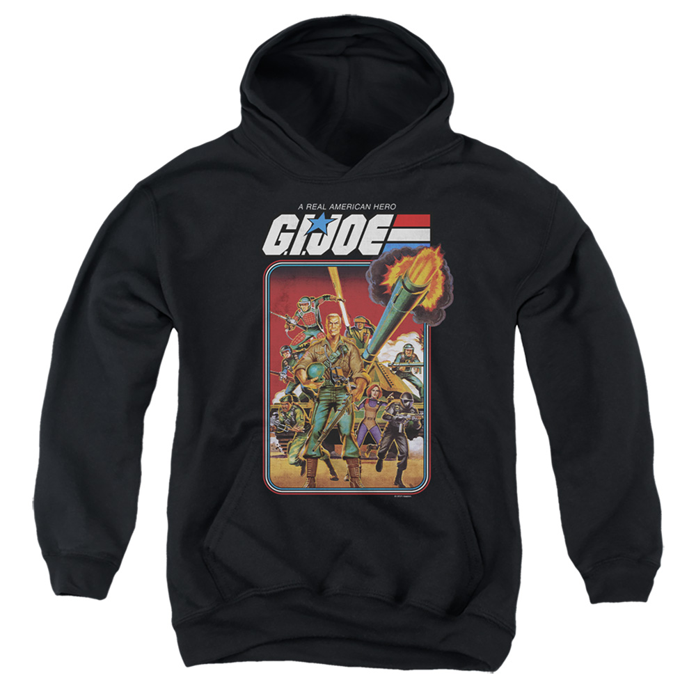 G.I. Joe & Hero Group-Youth Pull-Over Hoodie, Black - Small