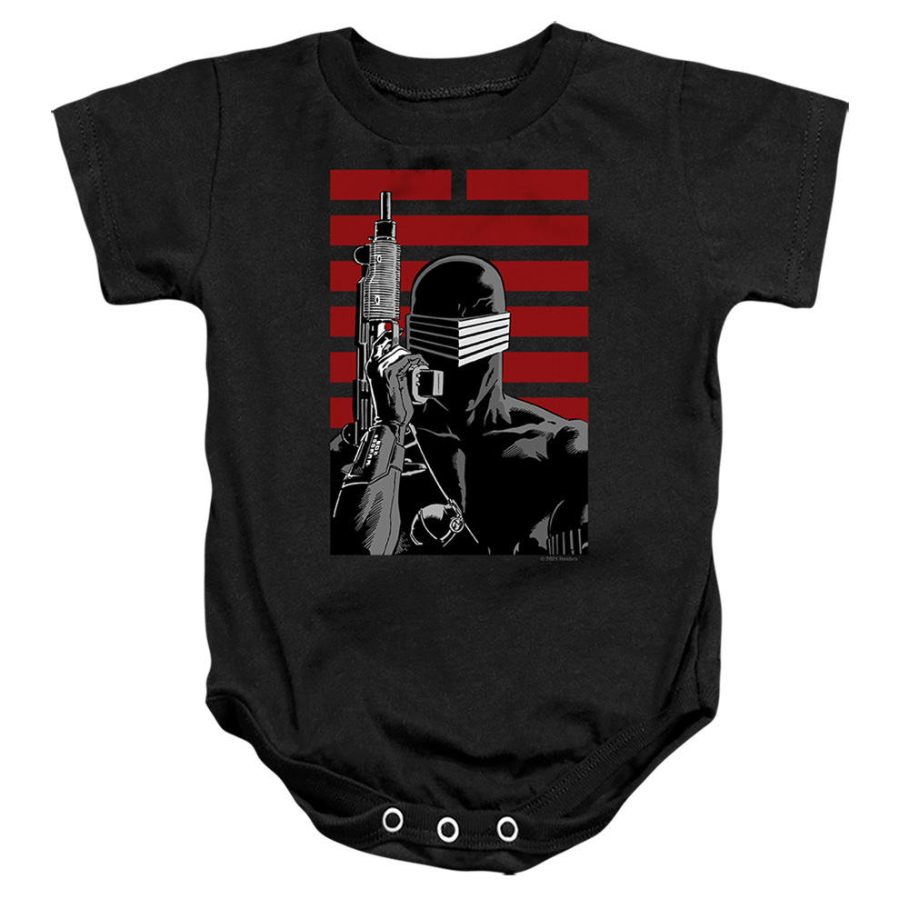 G.I. Joe & Snake Eyes Ninja-Infant Snapsuit, Black - Medium - 12 Month