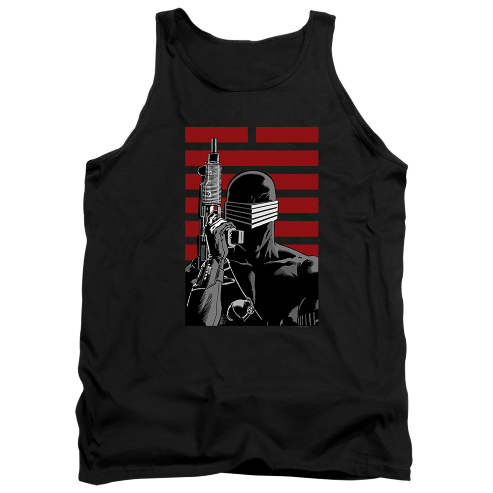 G.I. Joe & Snake Eyes Ninja-Adult Tank Top, Black - Medium