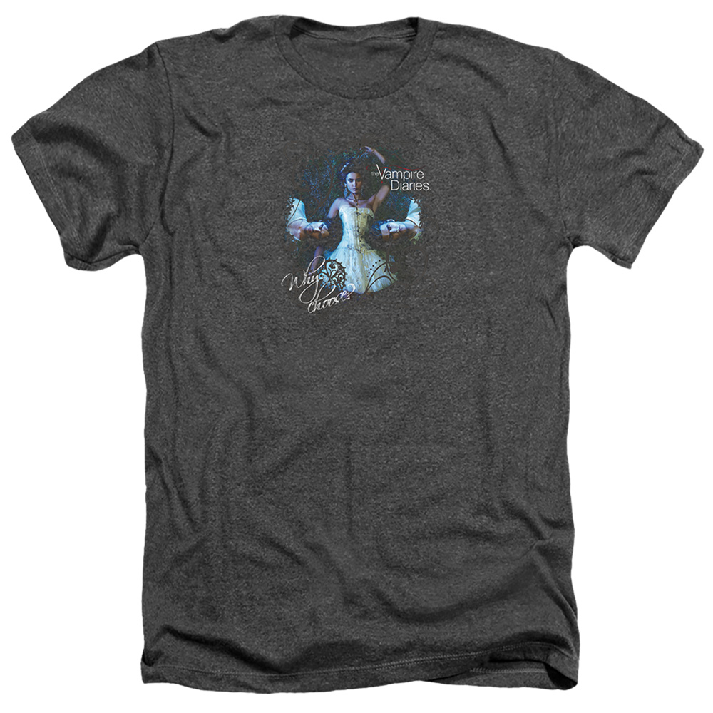 Vampire Diaries & Why Choose-Adult Heather T-Shirt, Black - Small