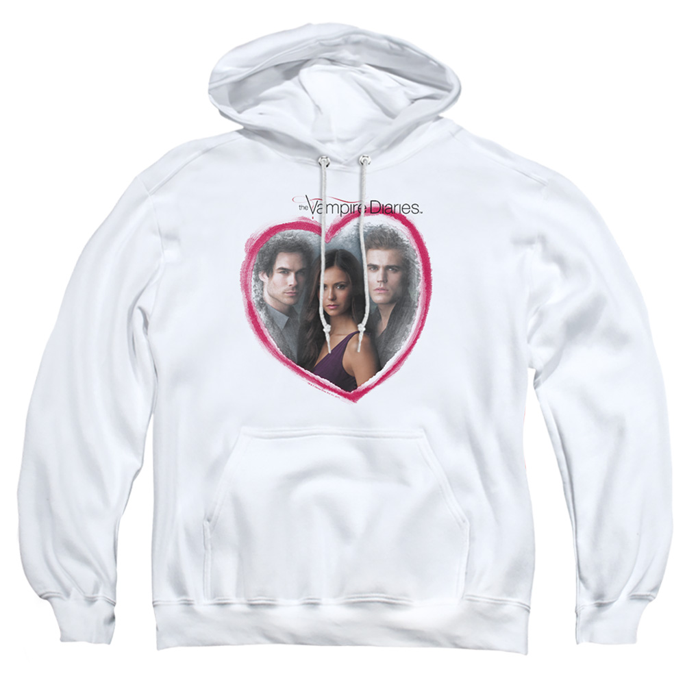 Vampire Diaries & Girls Choice-Adult Pull-Over Hoodie, White - Small