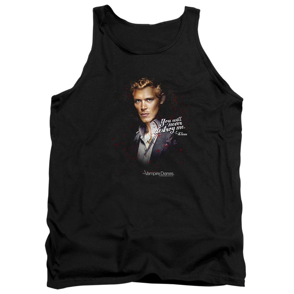 Vampire Diaries & Never Destroy-Adult Tank Top, Black - 2X