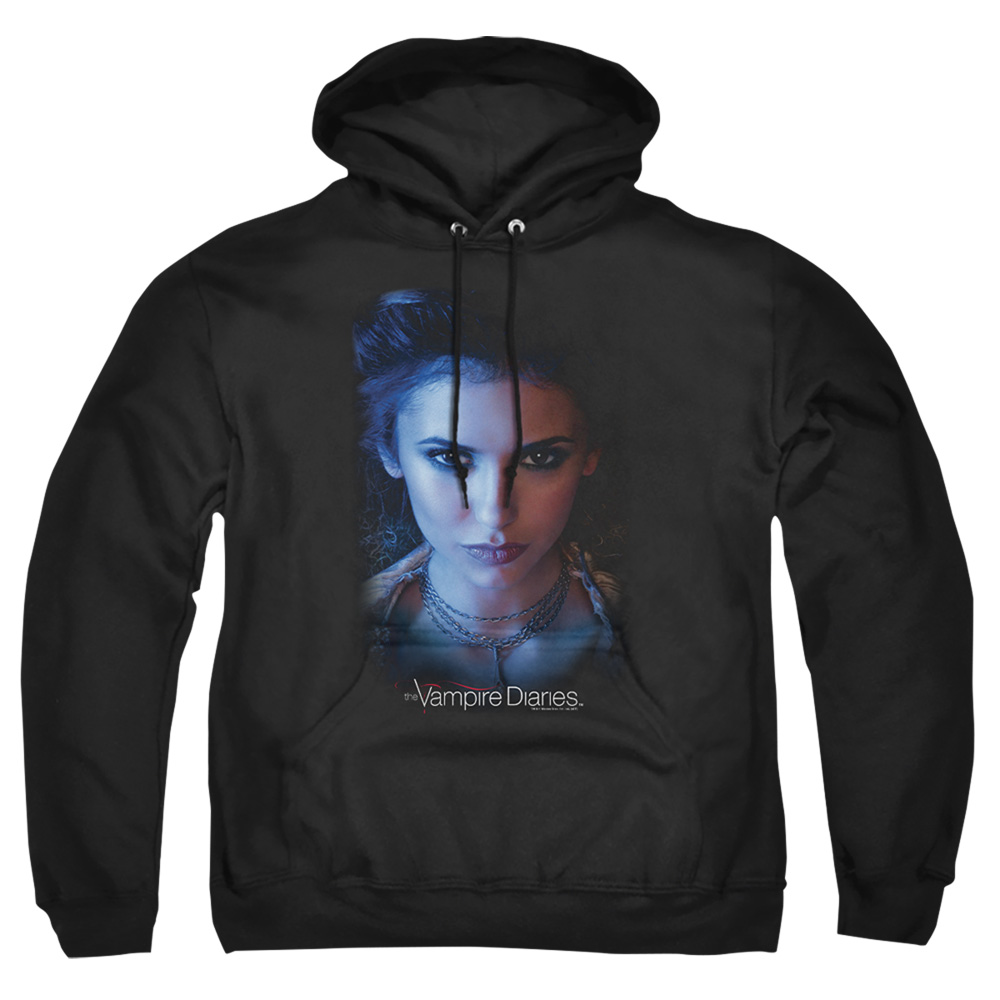 Vampire Diaries & Elena-Adult Pull-Over Hoodie, Black - Extra Large