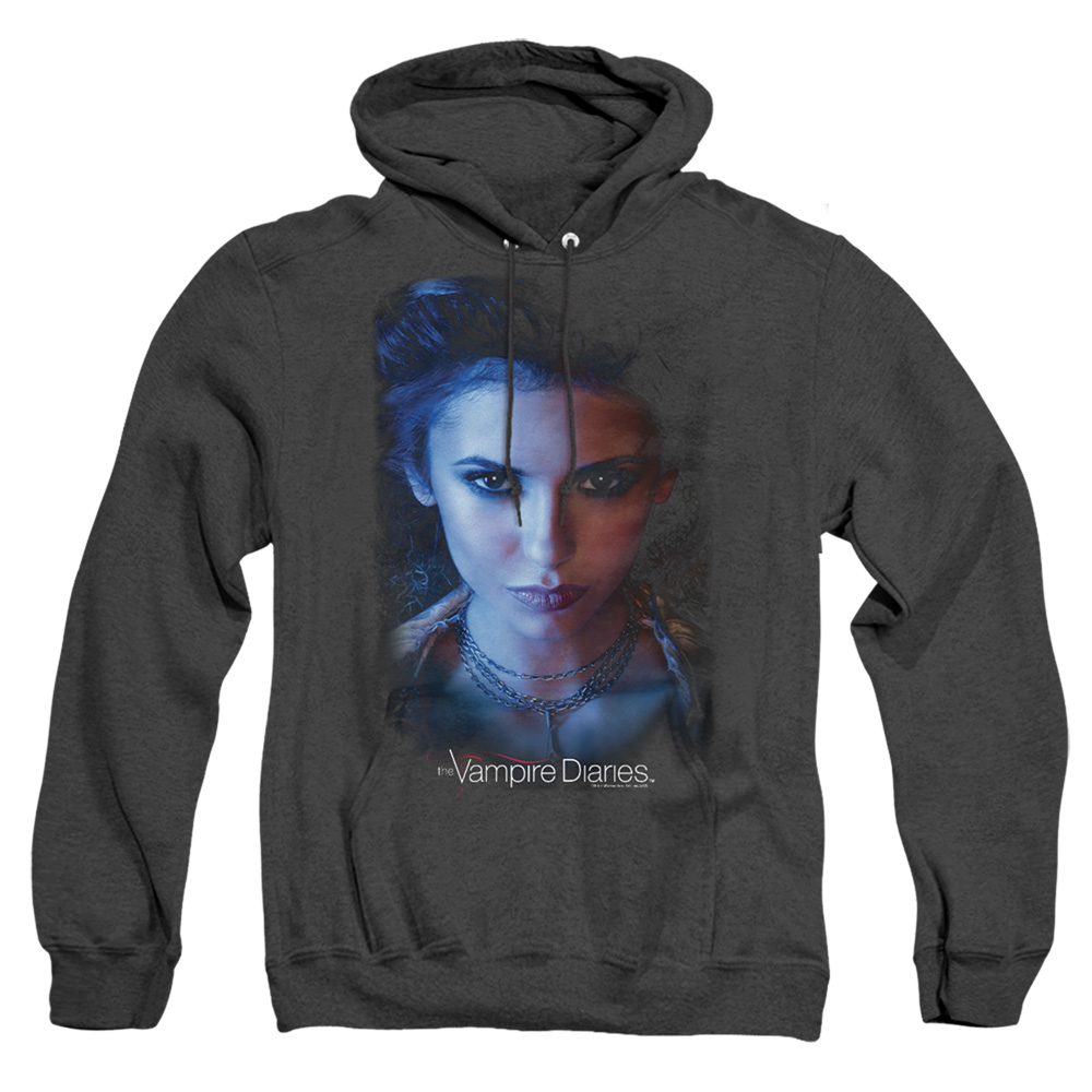 Vampire Diaries & Elena-Adult Heather Hoodie, Black - Medium