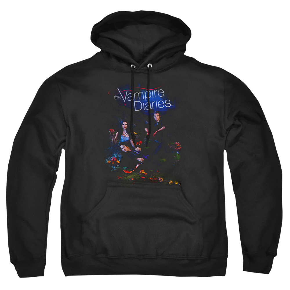 Vampire Diaries & Tempted-Adult Pull-Over Hoodie, Black - 5X