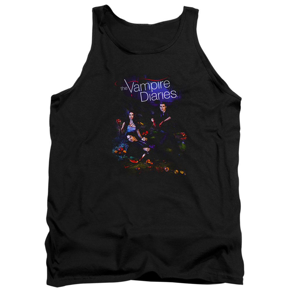Vampire Diaries & Tempted-Adult Tank Top, Black - Extra Large