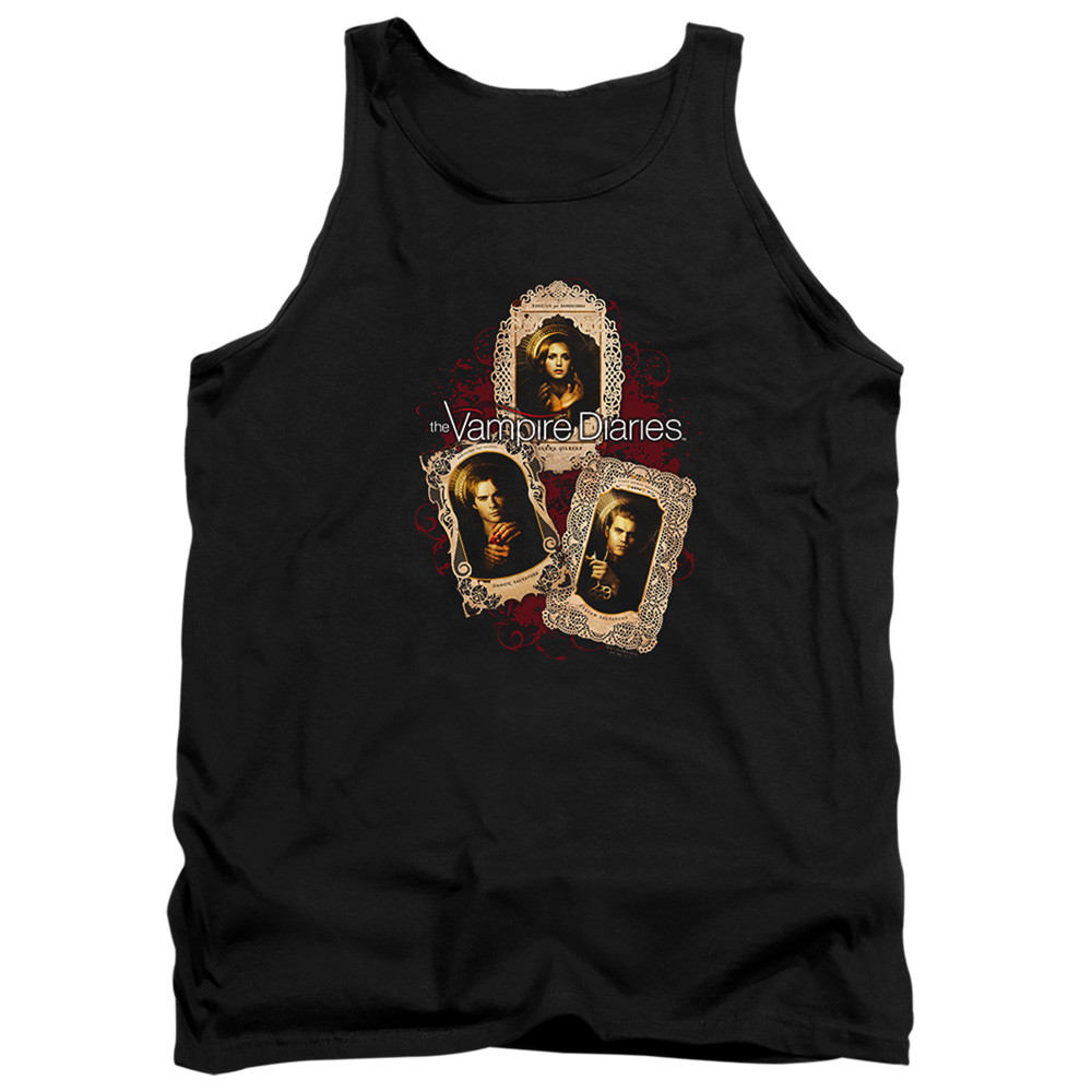 Vampire Diaries & Holy Cards-Adult Tank Top, Black - Medium