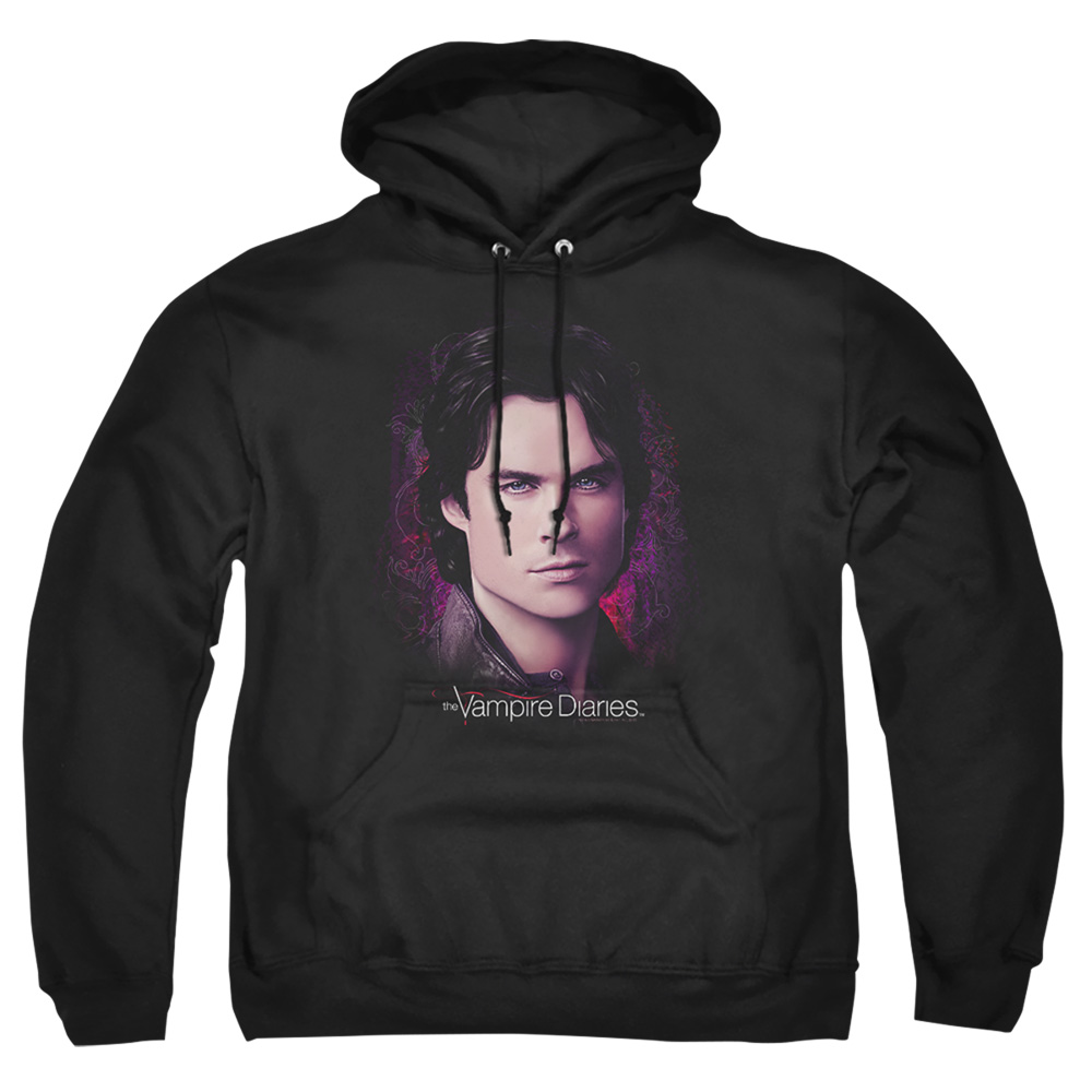 Vampire Diaries & Compelling-Adult Pull-Over Hoodie, Black - Large