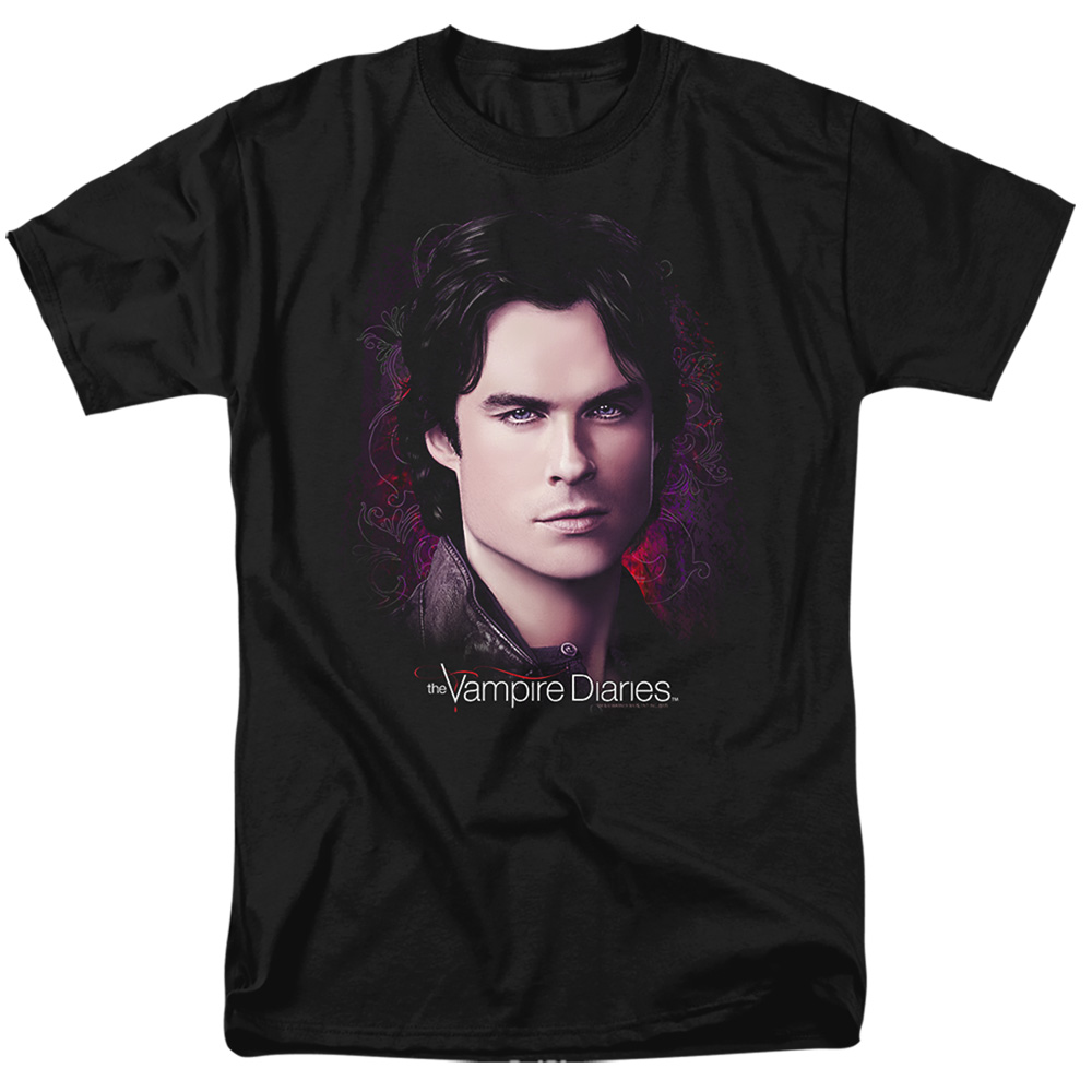 Vampire Diaries & Compelling Short Sleeve Adult 18-1 T-Shirt, Black - Medium