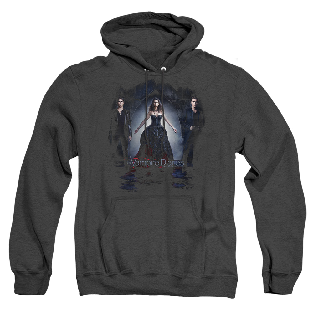 Vampire Diaries & Bring It On-Adult Heather Hoodie, Black - 2X