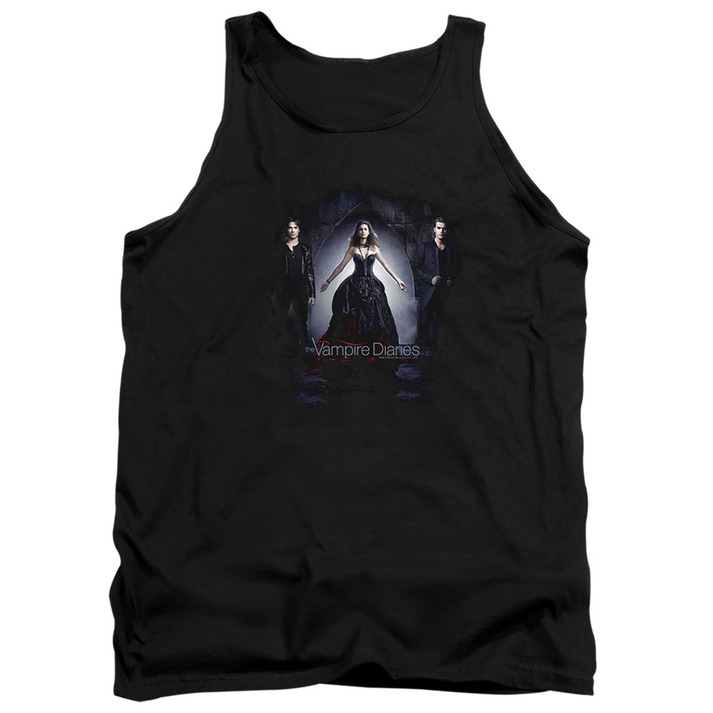 Vampire Diaries & Bring It On-Adult Tank Top, Black - Medium