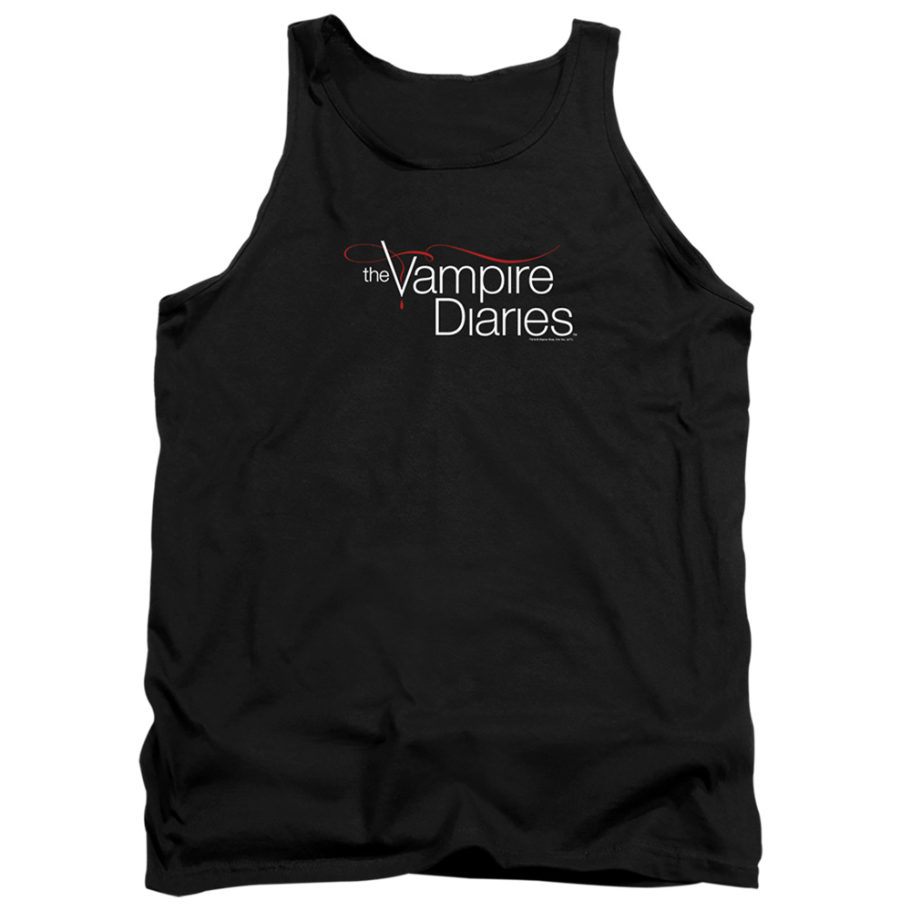 WBT511-TK-3 Vampire Diaries & TVD Logo-Adult Tank Top, Black - Large