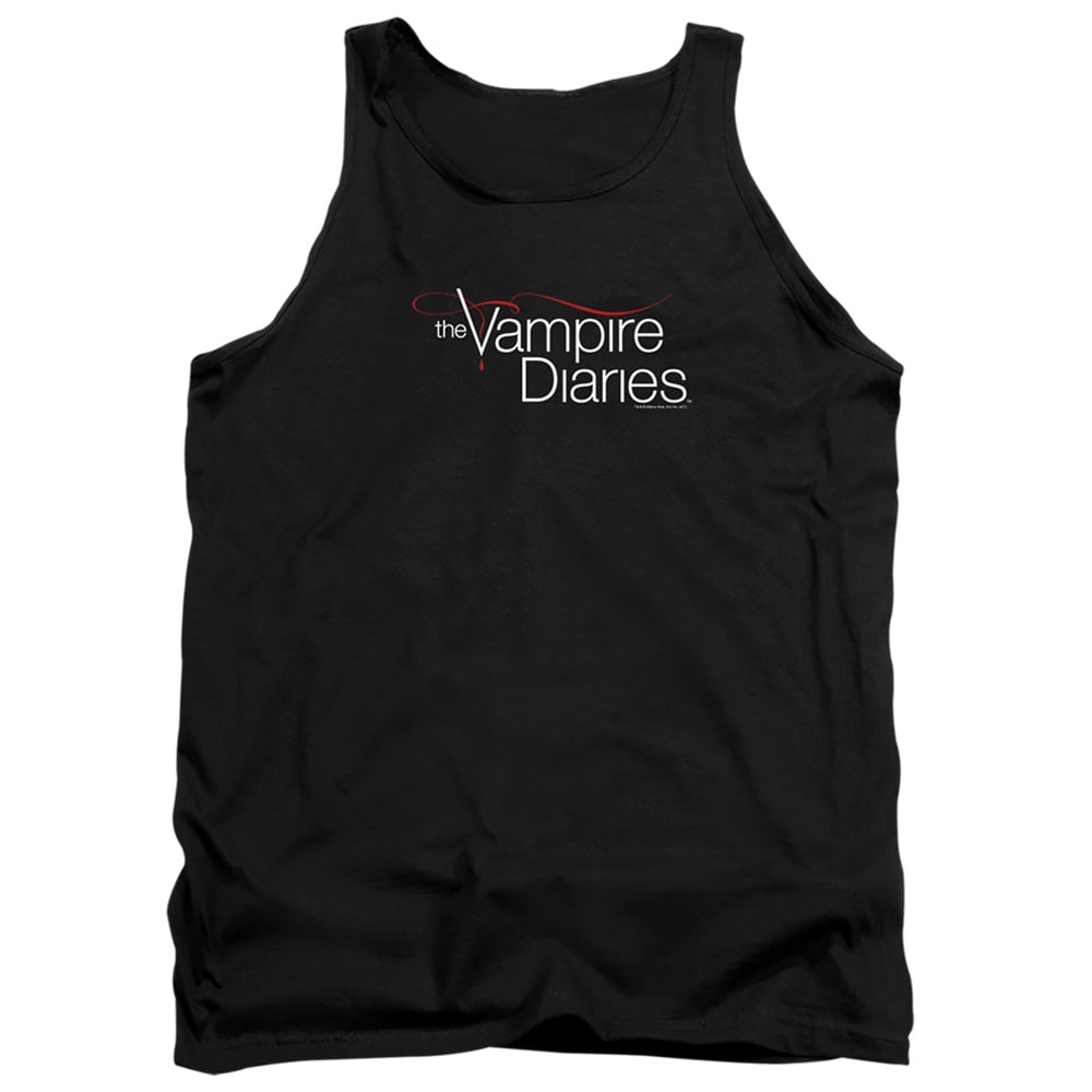 WBT511-TK-5 Vampire Diaries & TVD Logo-Adult Tank Top, Black - 2X