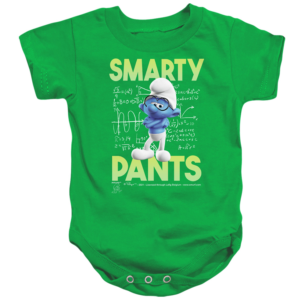 Smurfs & Brainy-Infant Snapsuit, Kelly Green - Medium - 12 Month