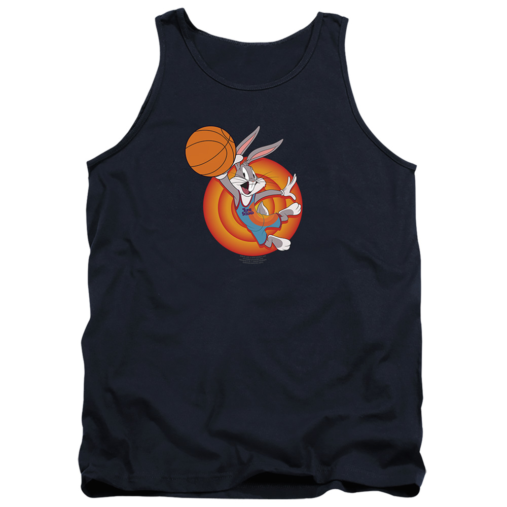 Space Jam 2 & Bugs Slam-Adult Tank Top, Navy - Large