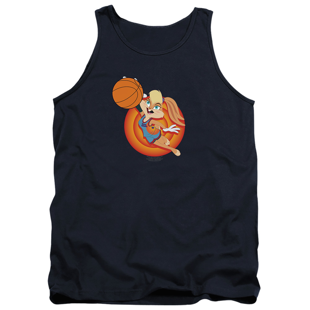 Space Jam 2 & Lola Slam-Adult Tank Top, Navy - Medium