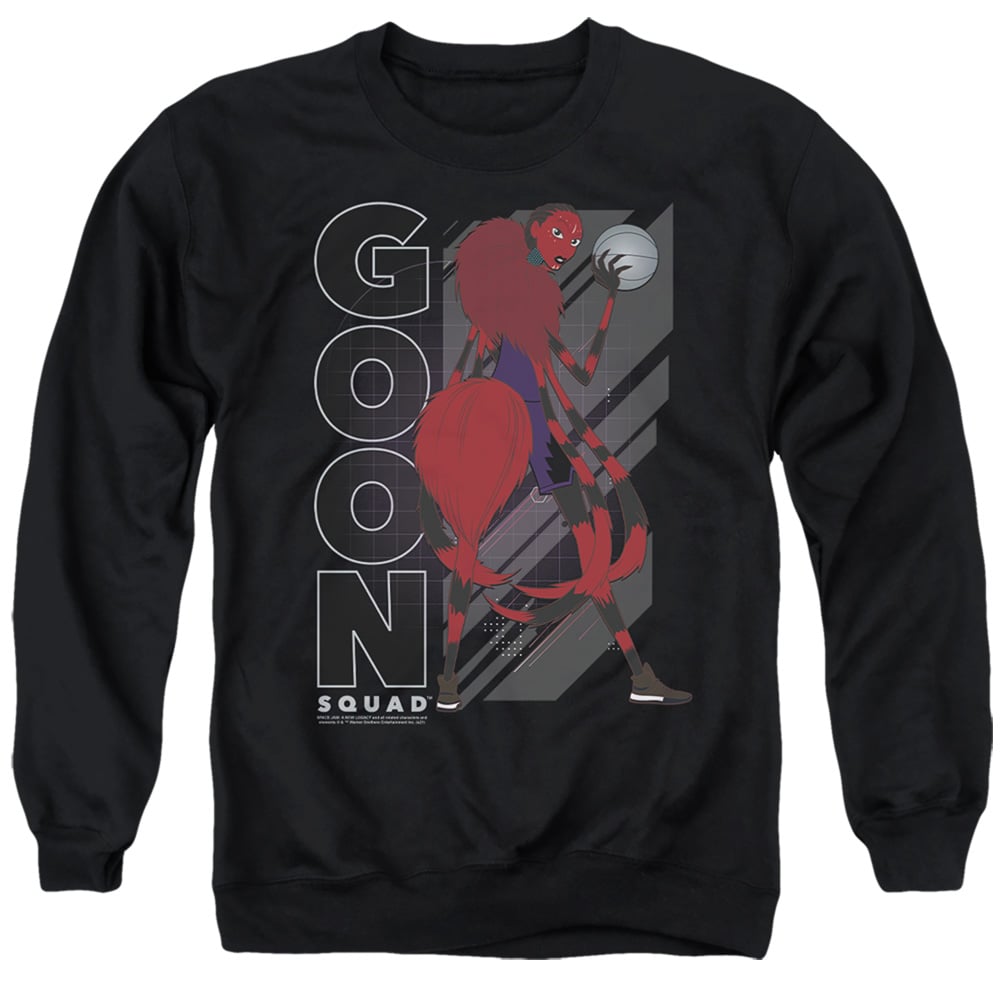 Space Jam 2 & Arachnneka-Adult Crewneck Sweatshirt, Black - 2X